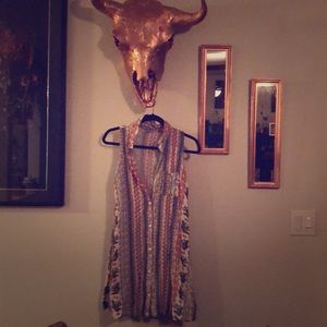 J for Justify tribal collared dress.